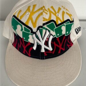 New Era Yankees White fitted hat 59fifty size 7 3/8